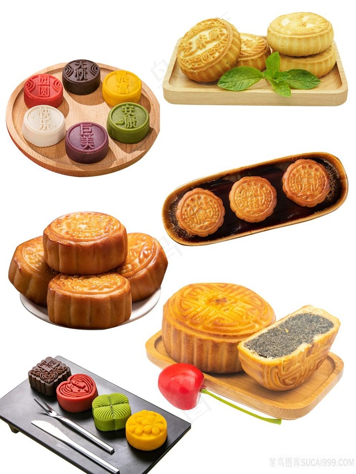 传统美食png月饼糕点中秋节图片