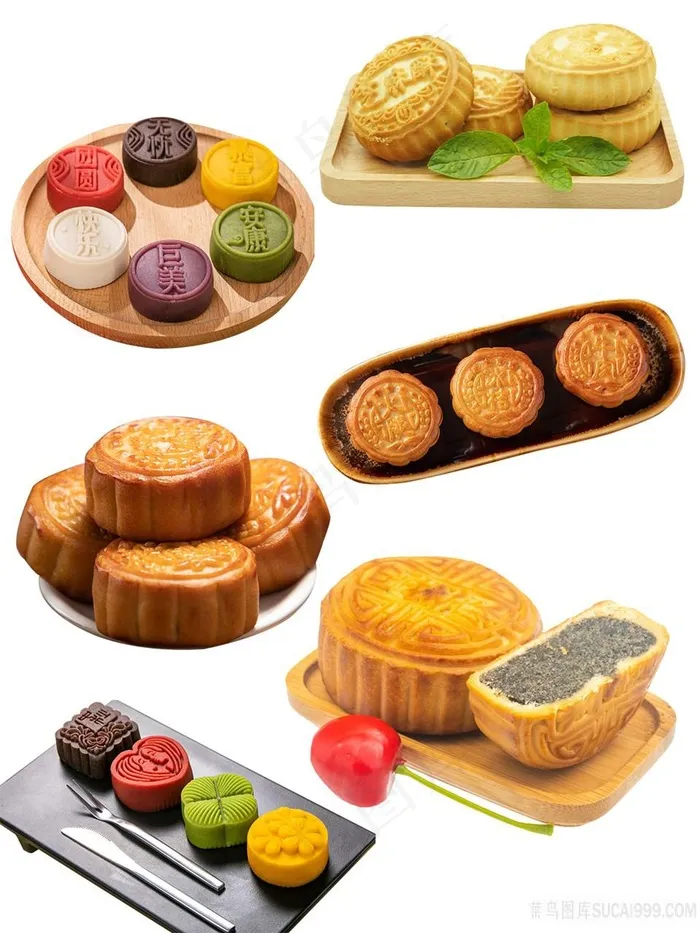 传统美食png月饼糕点中秋节图片