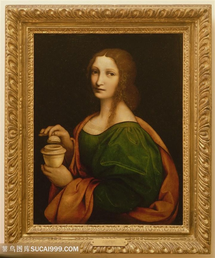 达芬奇油画时尚美女艺术挂画