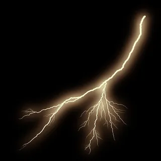 美丽的金色闪电