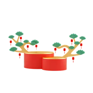 新年元素素材红色喜庆新春兔年
