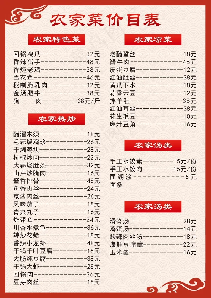 菜单 点菜单 餐饮菜单psd模版下载