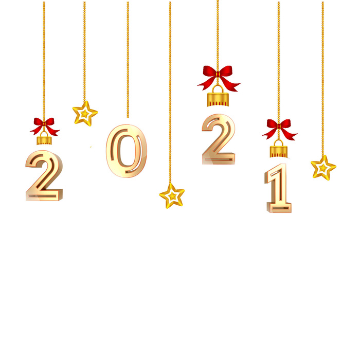 附件装饰新年psd模版下载