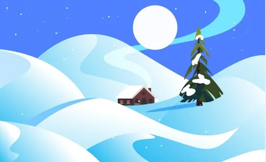 设计冬天卡通背景 设计冬天卡通背景