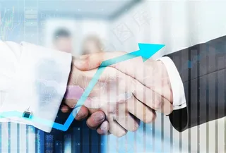 握手合作的商务人士高清图片