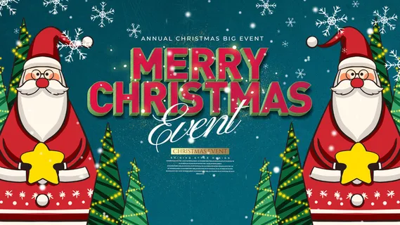 设计装饰圣诞节冬天背景