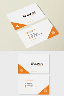 名片设计  简约名片  PSD  橙色 简约  时尚  个人  名片
