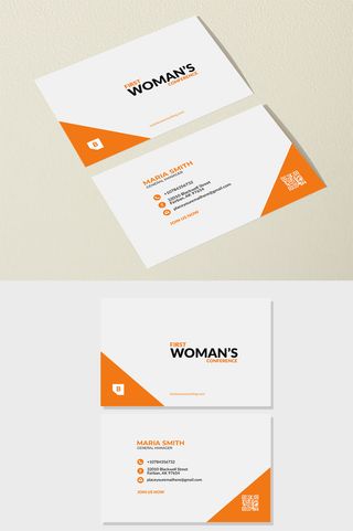 名片设计  简约名片  PSD  橙色 简约  时尚  个人  名片