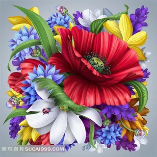 手绘花卉设计素材 手绘花卉设计素材