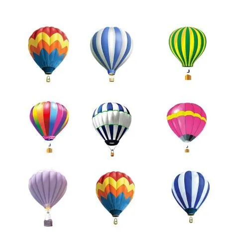 卡通热气球psd模版下载