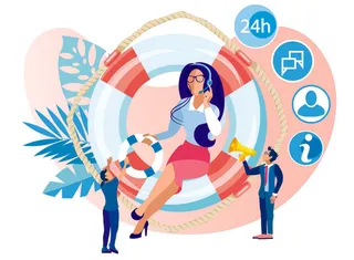 扁平化人物场景办公互联网等距ai矢量设计网页海报UI素材插画