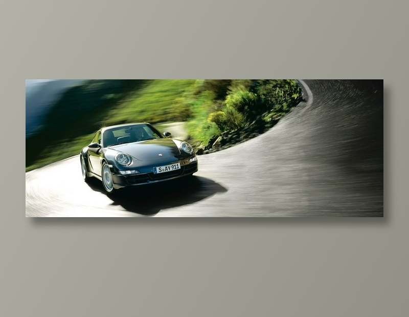 保时捷弯道摄影图