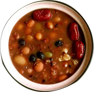 腊八元素-卡通腊八节腊八粥艺术字体八宝粥PNG免扣腊八海报装饰插画PNG素材