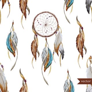 少数民族藏族特色花纹波西米亚风纹理背景图案设计AI矢量图片素材