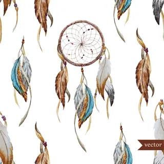 少数民族藏族特色花纹波西米亚风纹理背景图案设计AI矢量图片素材