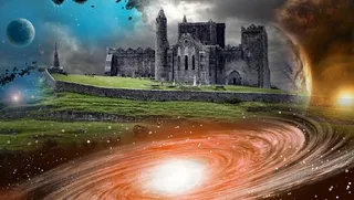 元宇宙世界天空背景墙风景