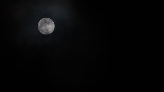 月亮, 满的, 云, 满月, 夜晚, 天空, 黑暗的