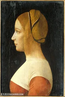 达芬奇女性人物油画图片