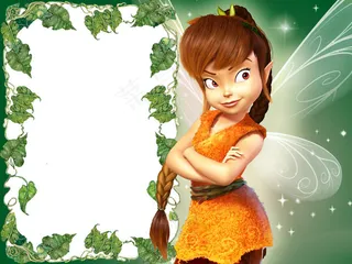 卡通性感美女装饰相框素材