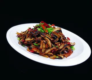 川菜湘菜高清菜谱 干煸鲜菌