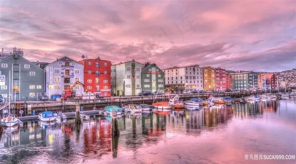 挪威特隆赫姆建筑风景图片