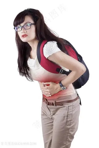 痛苦腹痛表情图片