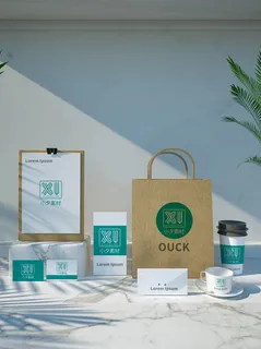 包装智能贴图样机VI效果PSD素材