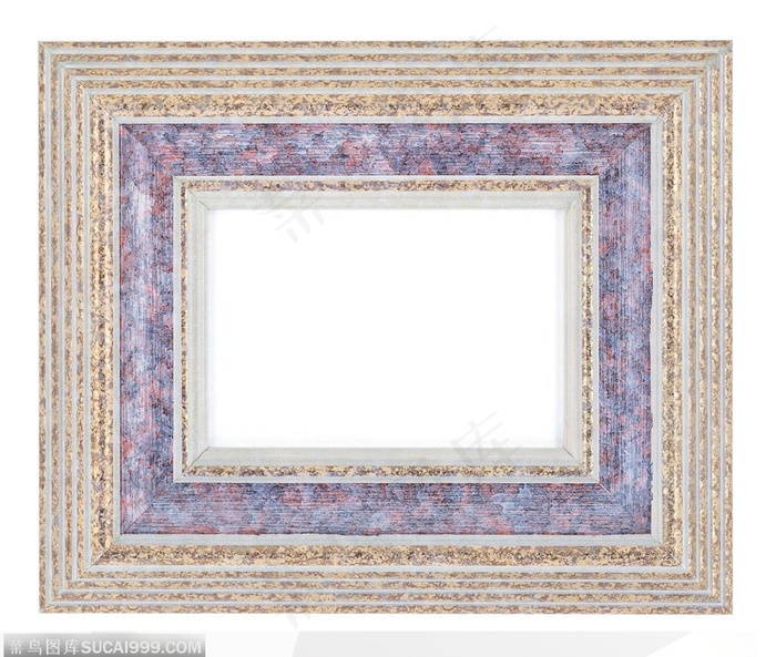 相框边框-彩色花纹的相框