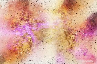 金色亮片抽象水彩溅射墨点背景