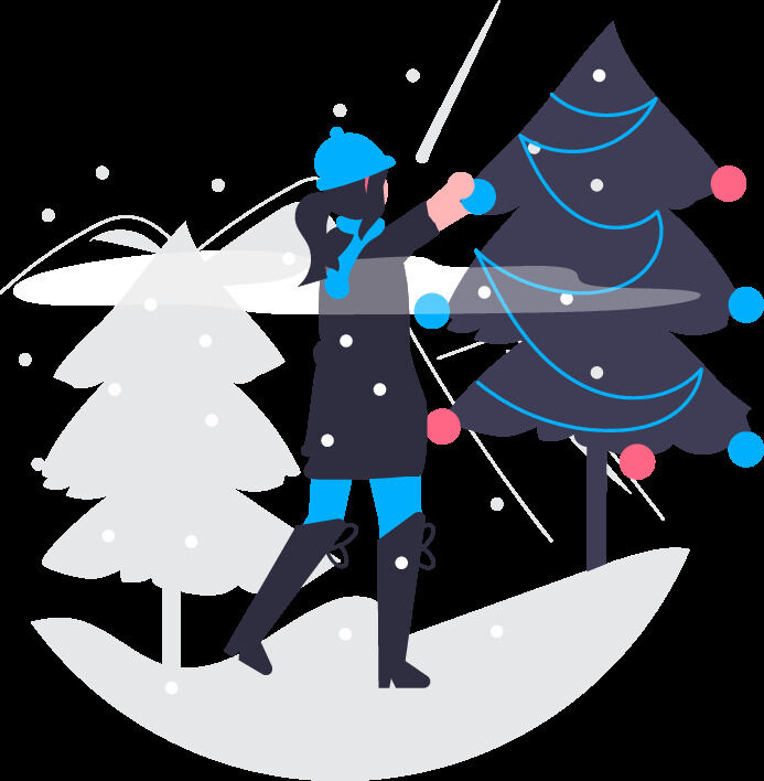 2.5d圣诞节插画小图标素材