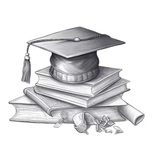 学士帽卷抽证书毕业免抠