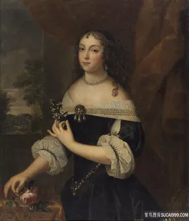 贵妇风景画油画图片 贵妇风景画油画图片