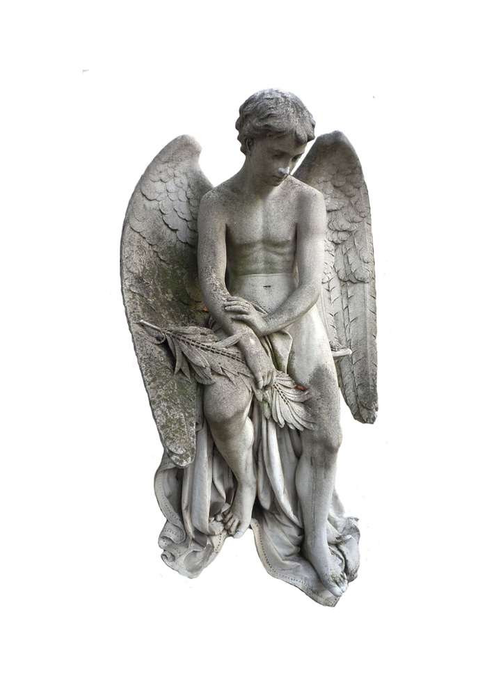 雕塑素材psd模版