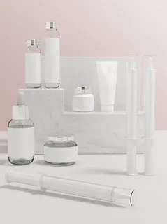 化妆品样机贴图包装logo样机