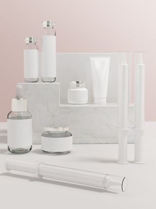 化妆品样机贴图包装logo样机