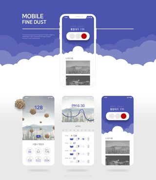 UI多页面包装展示手机APP交互界面样机长图概念PSD设计模板