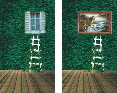 窗户背景贴纸漂亮大图