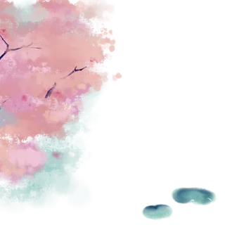 春天浪漫粉红色樱花手绘樱花梅花桃花花朵图片PNG免扣素材