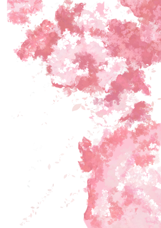 春天浪漫粉红色樱花手绘樱花梅花桃花花朵图片PNG免扣素材