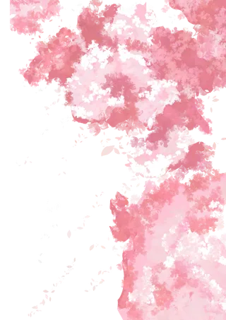 春天浪漫粉红色樱花手绘樱花梅花桃花花朵图片PNG免扣素材