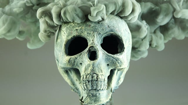 颅骨, 头, 抽烟, 液体, 体液, 丰富多彩的, 反射