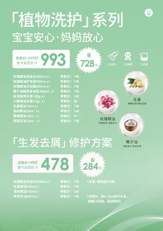 植物洗护系列A4