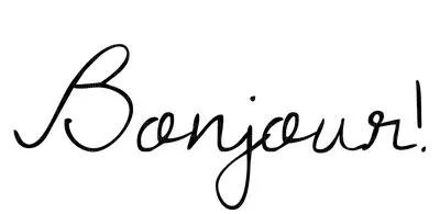 法国你好 PNG免抠(400x195)