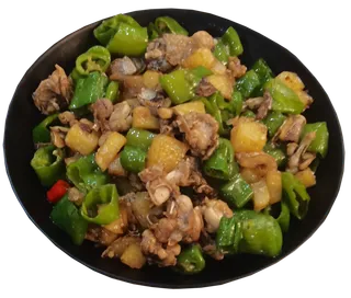 青椒土豆牛蛙免扣高清元素