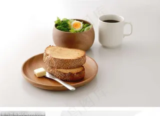 点心和咖啡、蔬菜沙拉