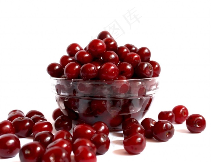 高清新鲜樱桃水果特写图片