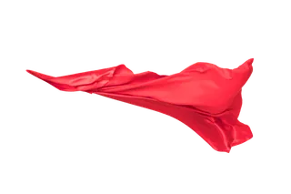 飘逸的红色丝绸元素素材 免扣PNG