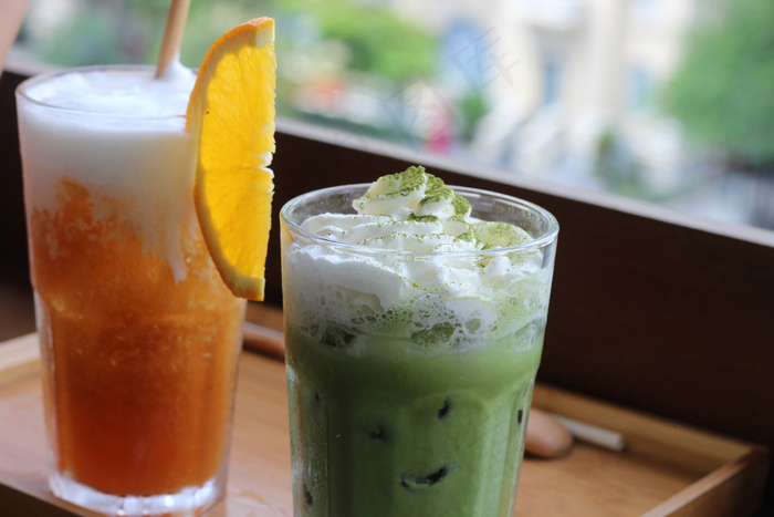 清新夏日夏季饮品摄影照片