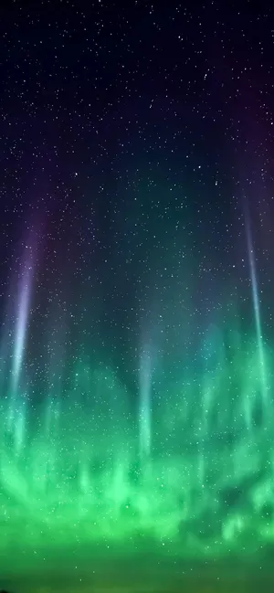 绿色极光壁纸图片