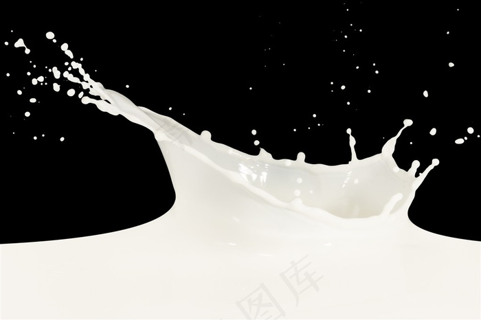 流动牛奶奶花背景设计素材